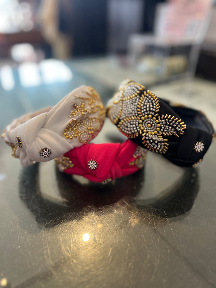 Rhinestone Flower Headband