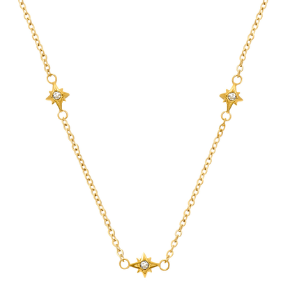 Organic Fingerprint Droplet Necklace (Gold)