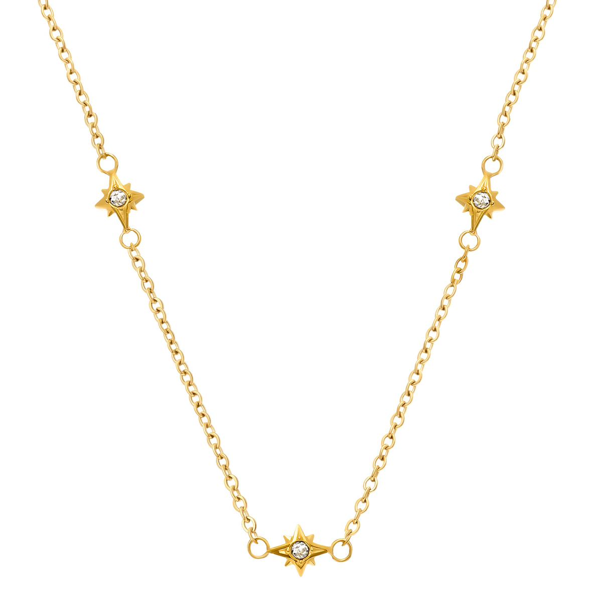 Round Photo Locket Sphere Necklace (Gold)