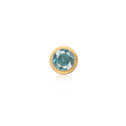 Birthstone Stud Earring (Gold)