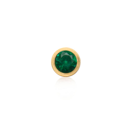 Birthstone Stud Earring (Gold)