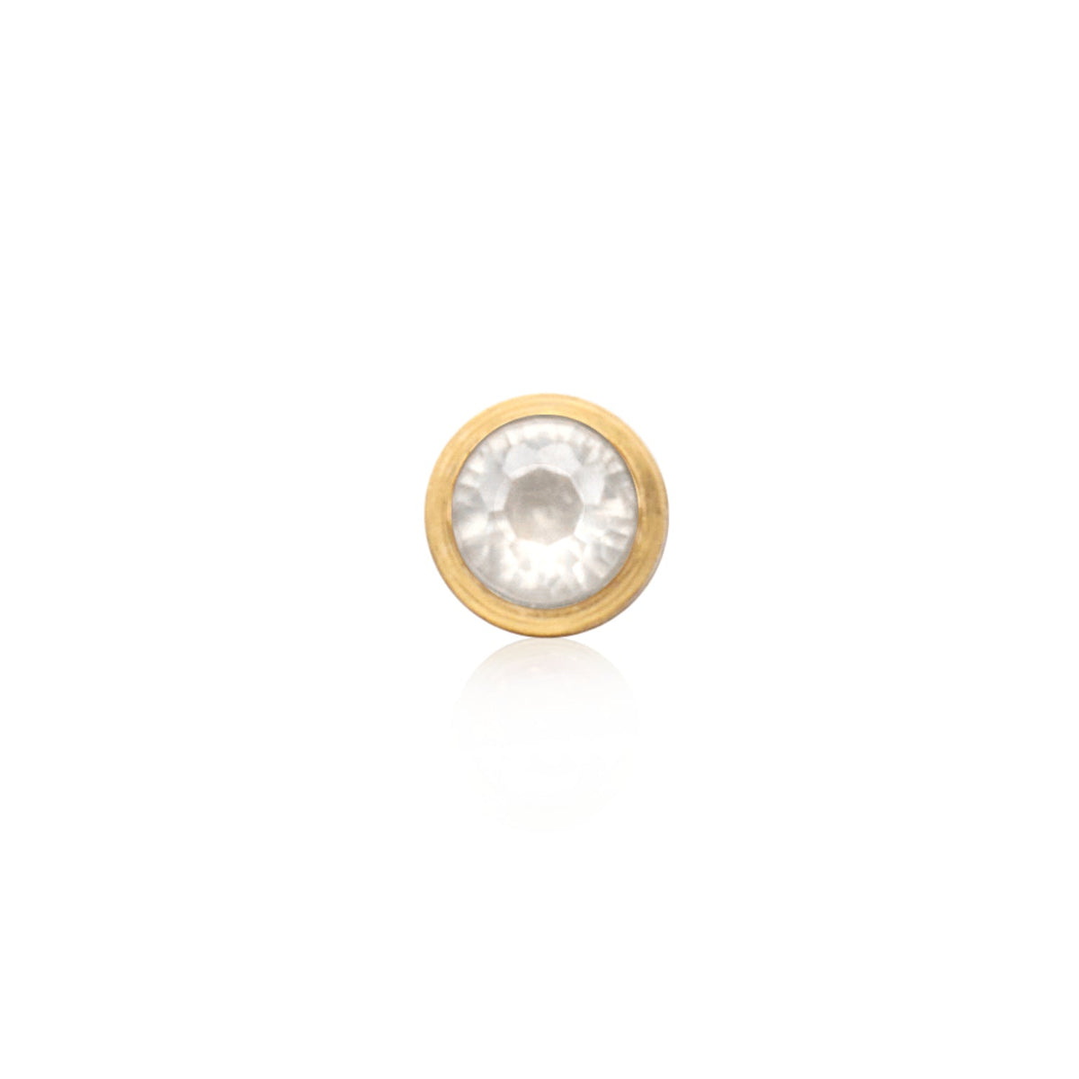 Birthstone Stud Earring (Gold)