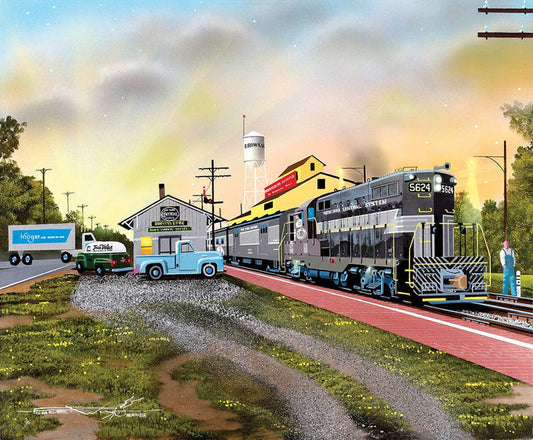 0958 Brownsburg Depot 1000pc Puzzle Made in USA