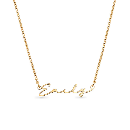 Signature Name Necklace - Gold