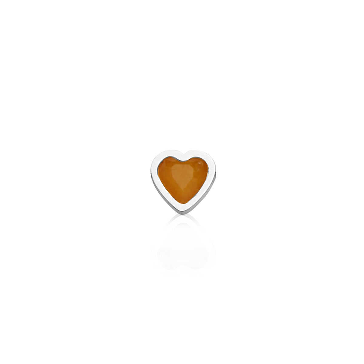 Made Mine Charms - Heart Birthstone Charms (Silver)