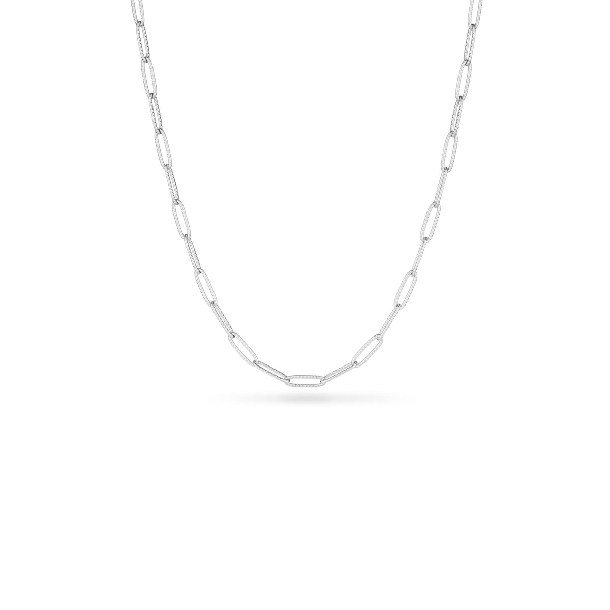 Floating Charm Heart Locket Necklace (Silver)