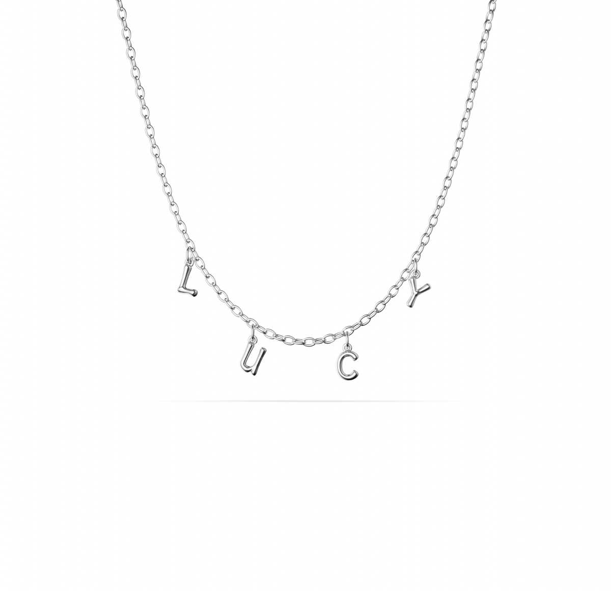 Made Mine Fine Name Necklace (Silver)