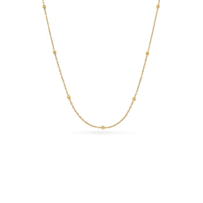 Pale Pink Opal Cushion Necklace (Gold)