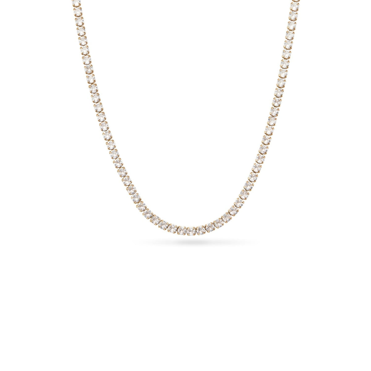 Pale Pink Opal Heart Necklace (Gold)