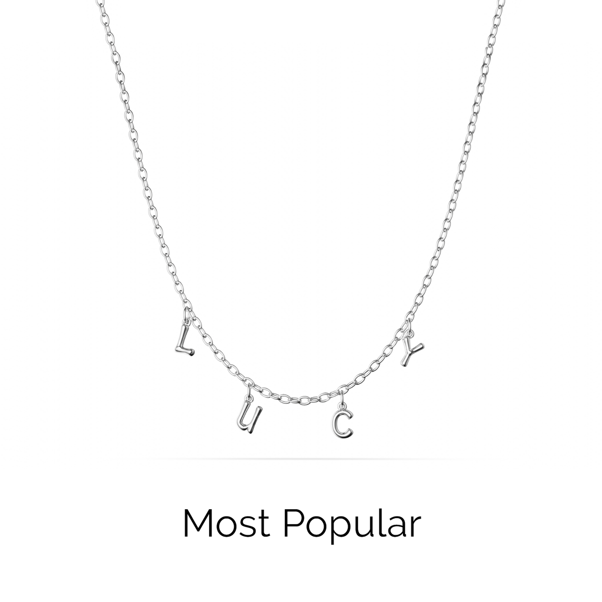 Made Mine Fine Name Necklace (Silver)