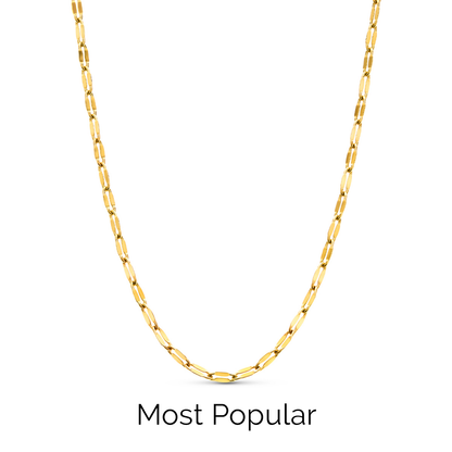 Mother of Pearl Cushion Necklace (Gold)