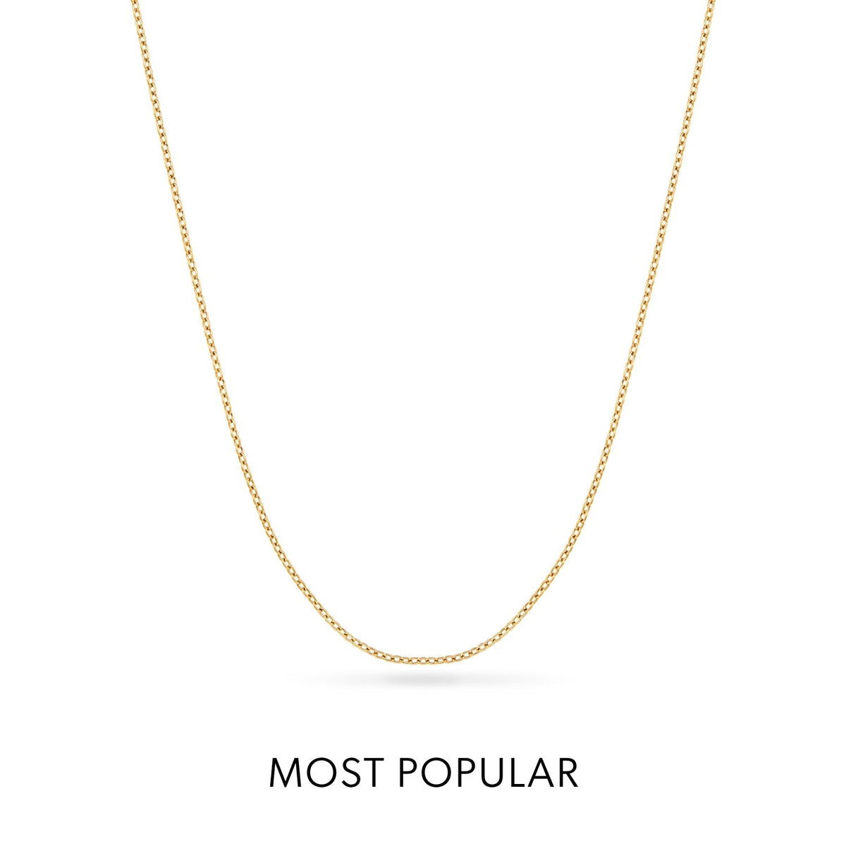 Layering Fine Chain Necklace 16-18 in (Gold)