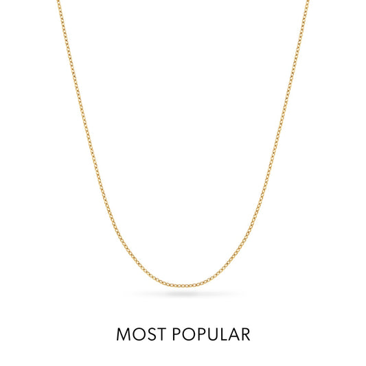 Layering Fine Chain Necklace 16-18 in (Gold)