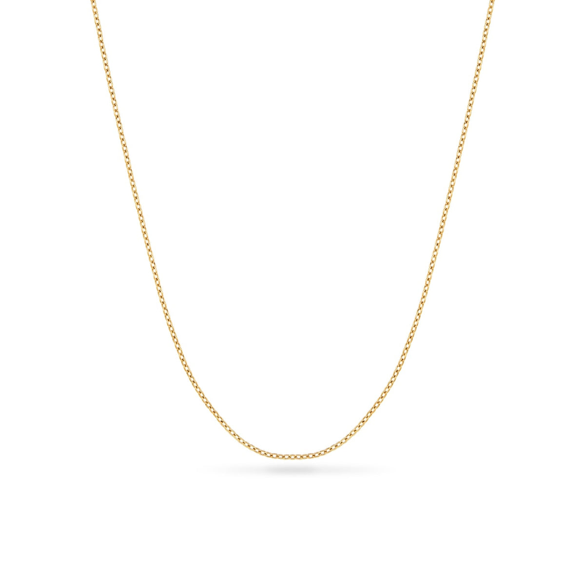 Floating Charm Cushion Locket Necklace (Gold)