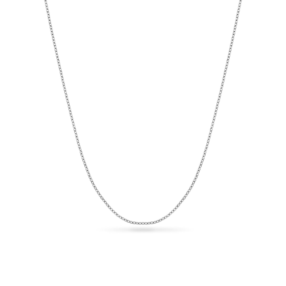 Organic Fingerprint Droplet Necklace (Silver)