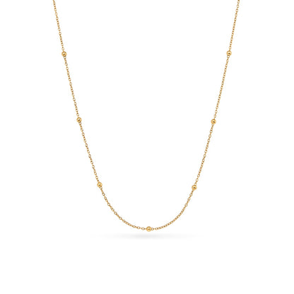 Mini Written In The Stars Initial Tag Necklace (Gold)