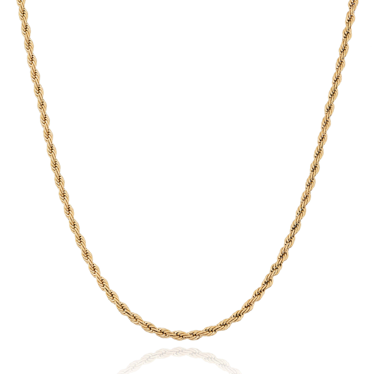 Layering Small Rope Chain Necklace (Gold)