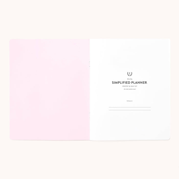 2026-2027 Softcover Monthly Simplified Planner - Happy Stripe