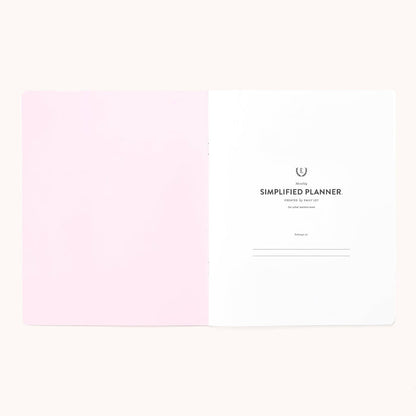 2026-2027 Softcover Monthly Simplified Planner - Happy Stripe