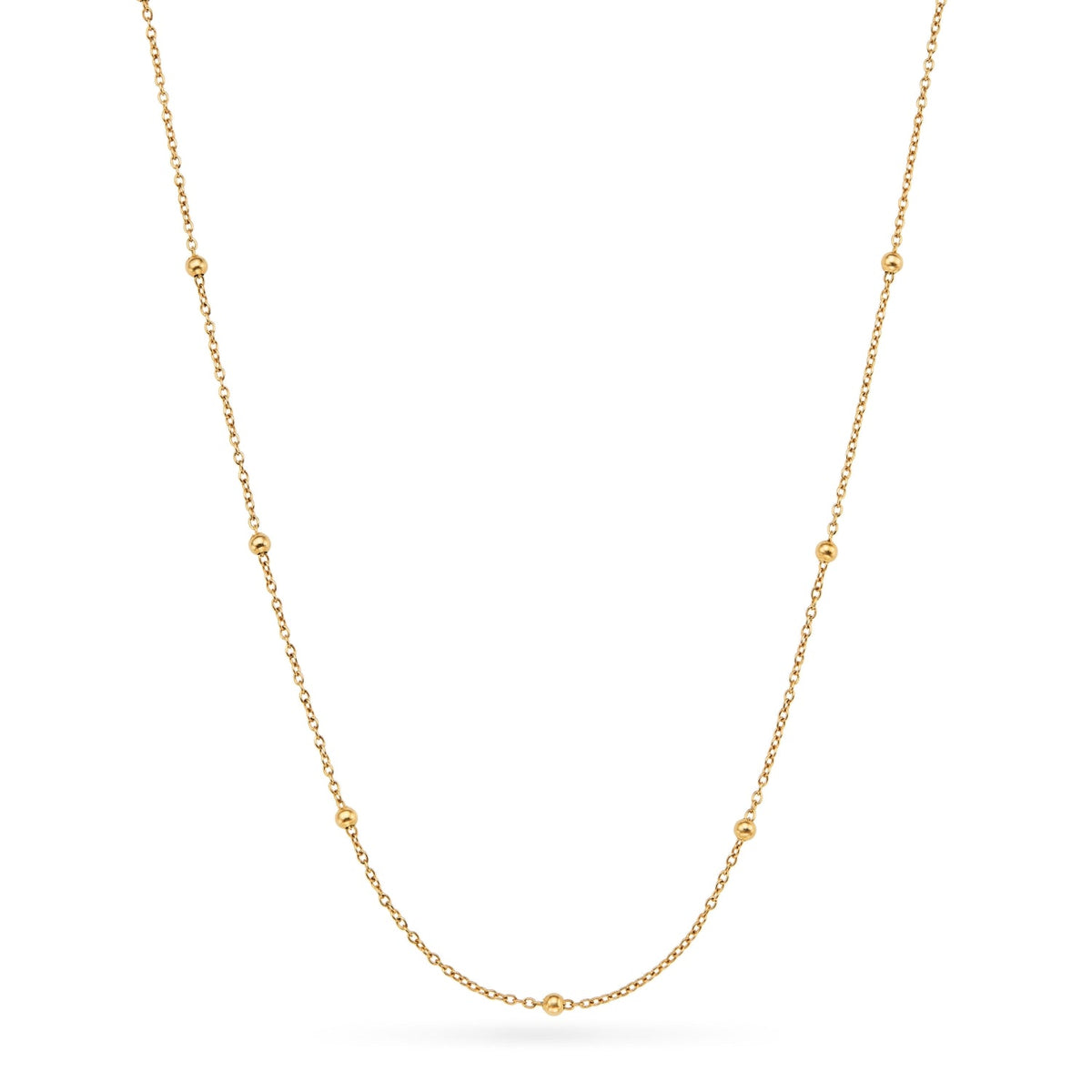 Chocolate Brown Heart Necklace (Gold)