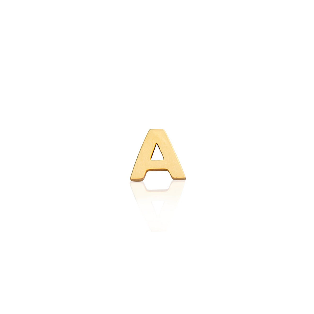 Mini Letter Sphere Chain Necklace (Gold)