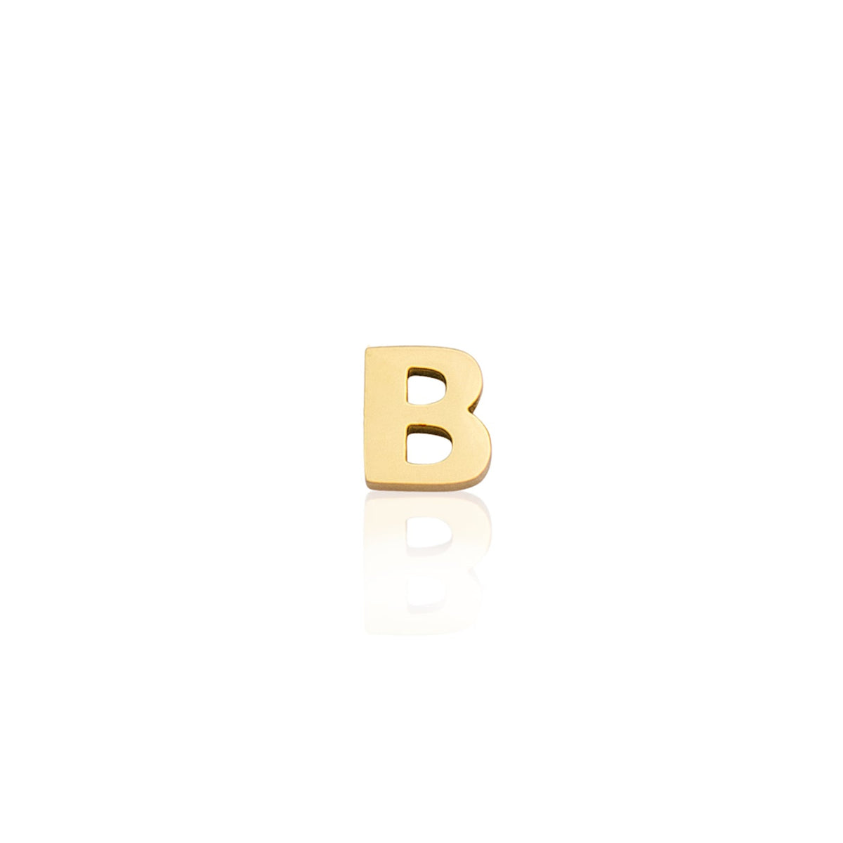 Mini Letter Sphere Chain Necklace (Gold)