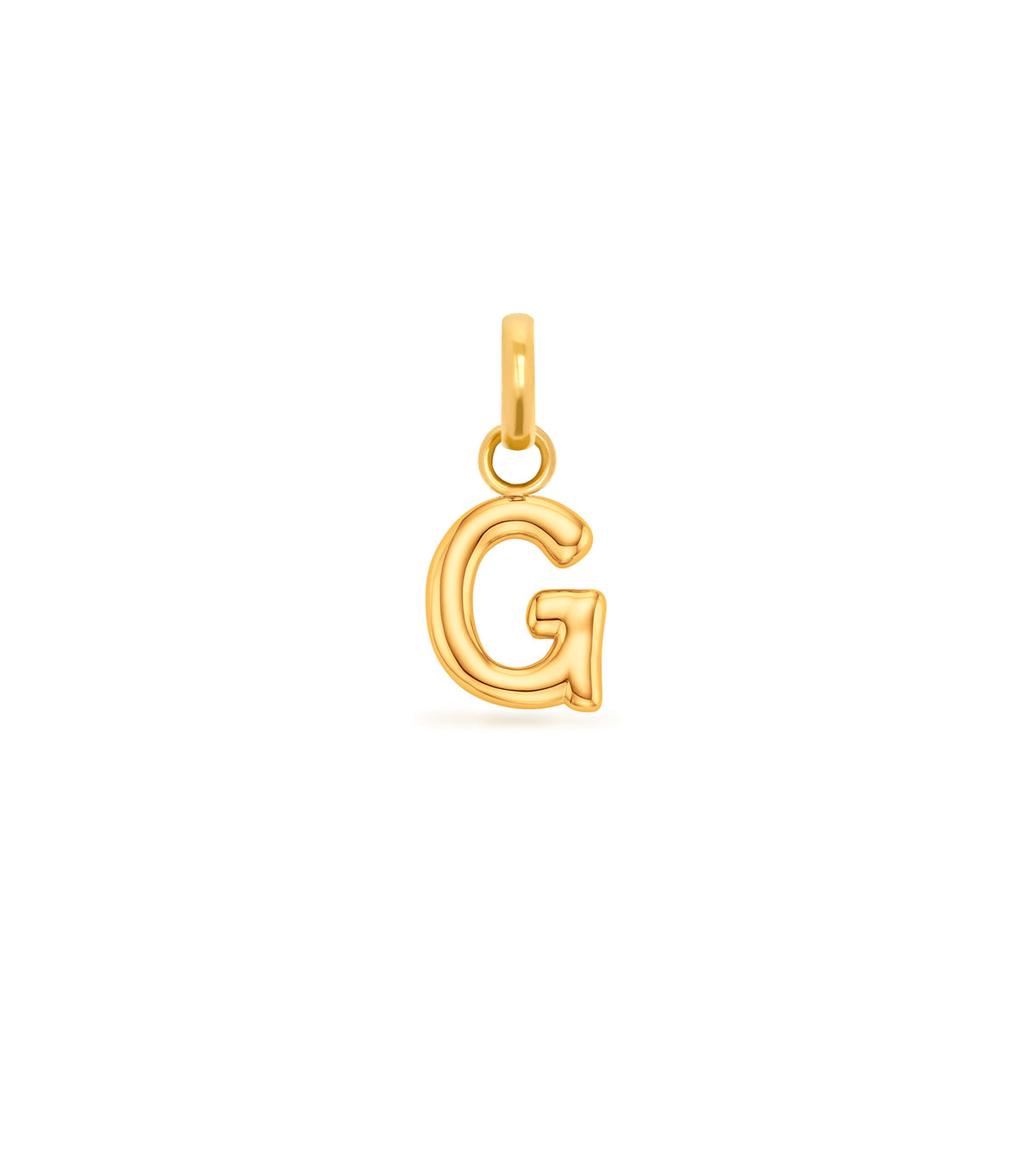 Mini Molten Initial Pendant (Gold)