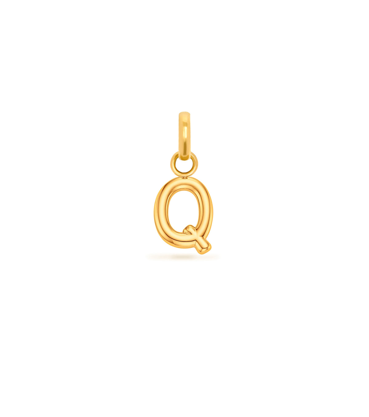 Mini Molten Initial Pendant (Gold)