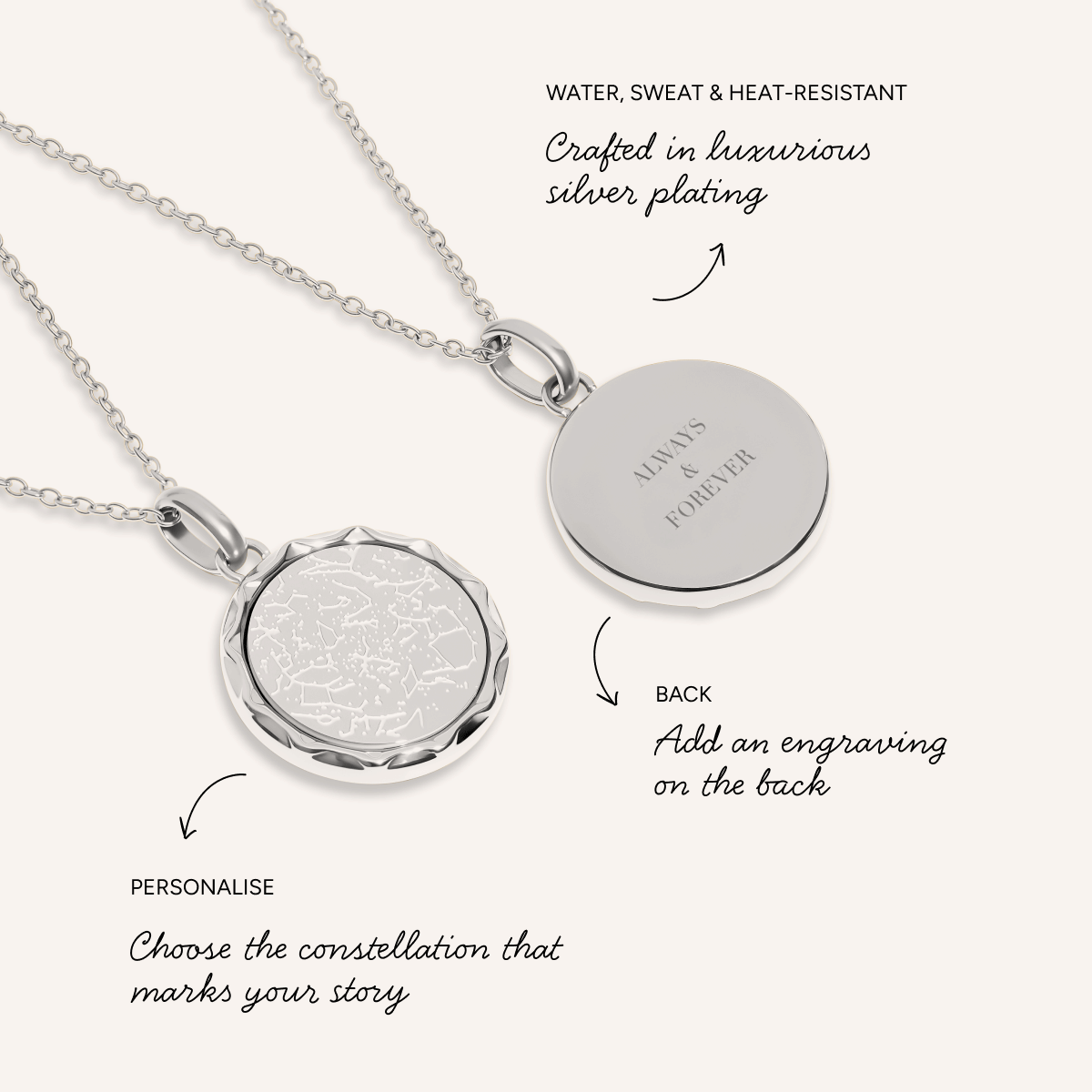 Coin Constellation Necklace (Silver)