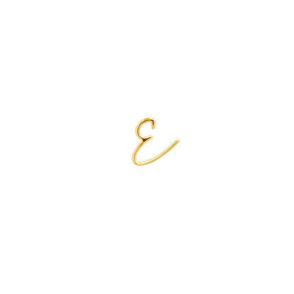 Signature Initial Stud Earring (Gold)
