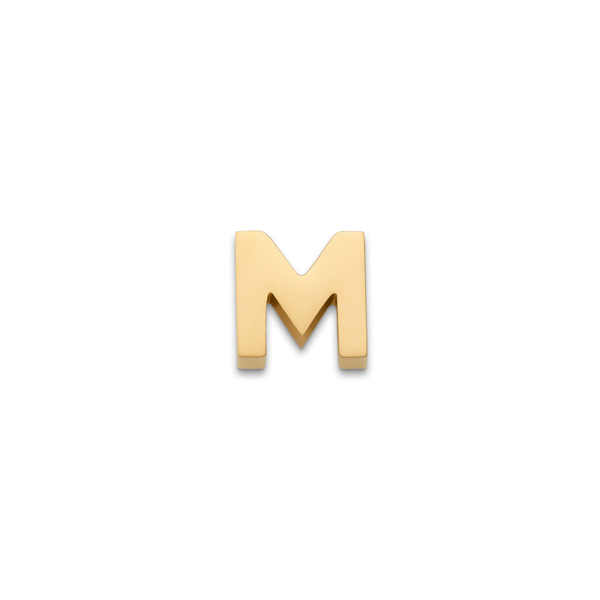 Made Mine Charms - Block Initial Charm (Gold)