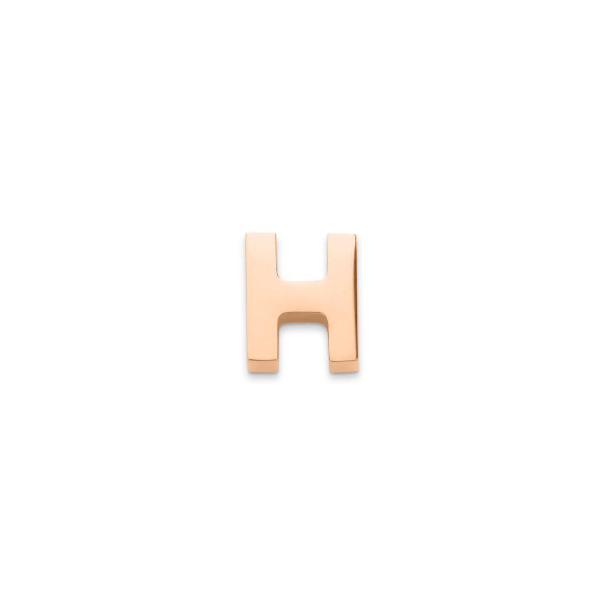 Made Mine Charms - Block Initial Charm (Rose Gold)