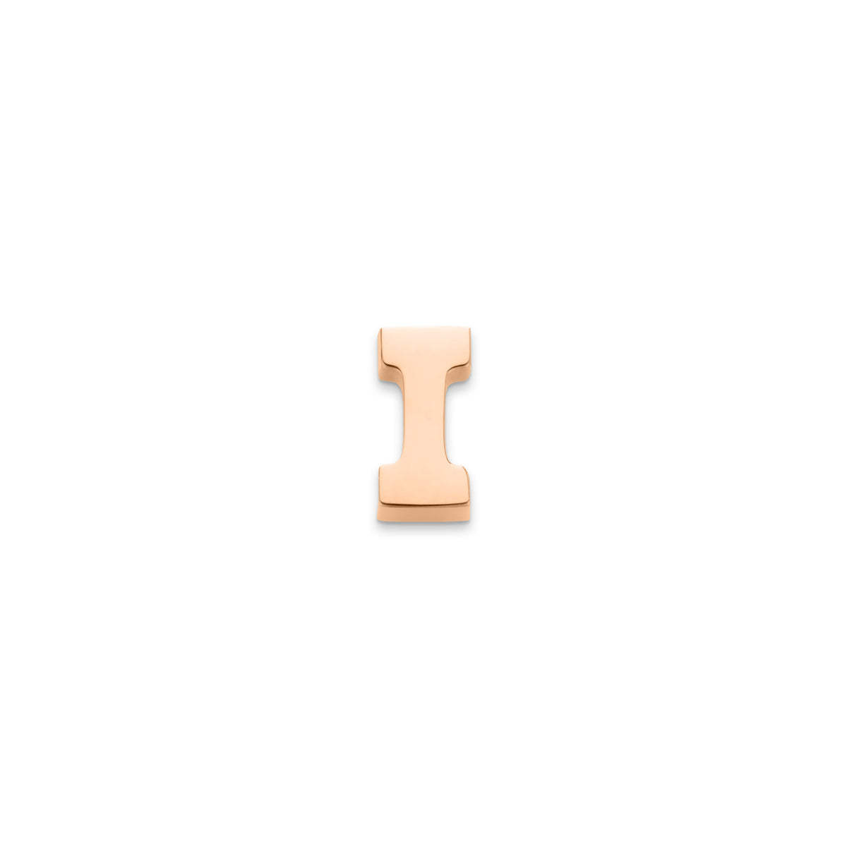 Made Mine Charms - Block Initial Charm (Rose Gold)