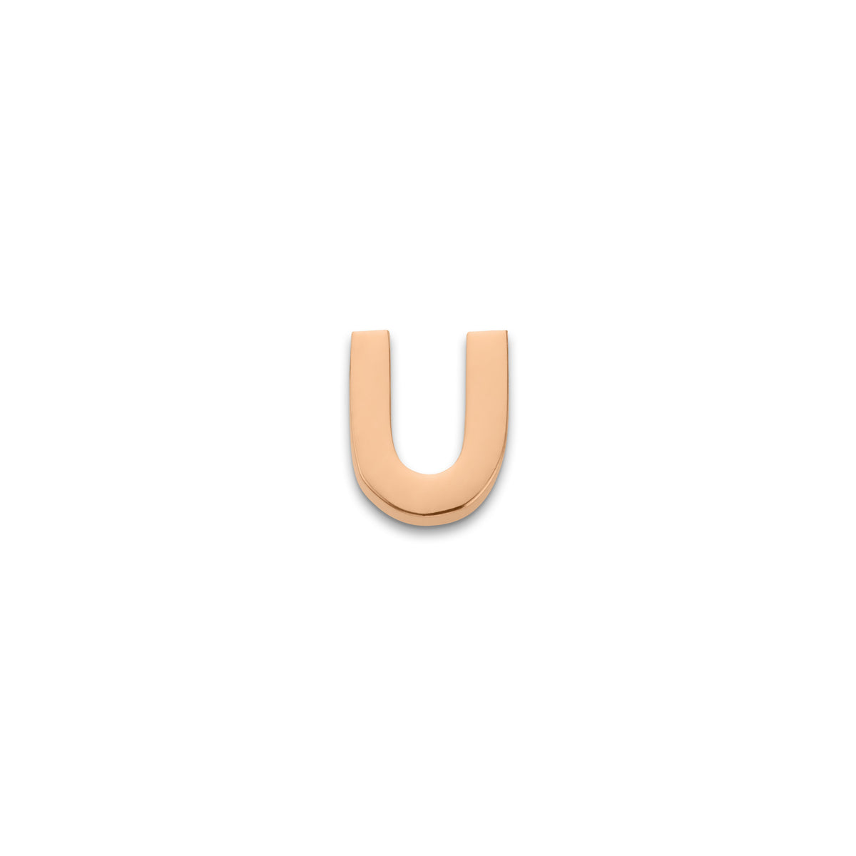 Made Mine Charms - Block Initial Charm (Rose Gold)