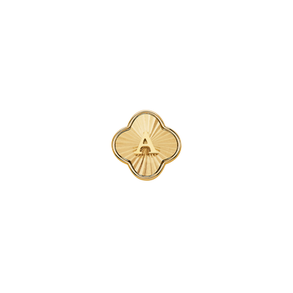 Pearl Clover Charms (Gold) - Heart