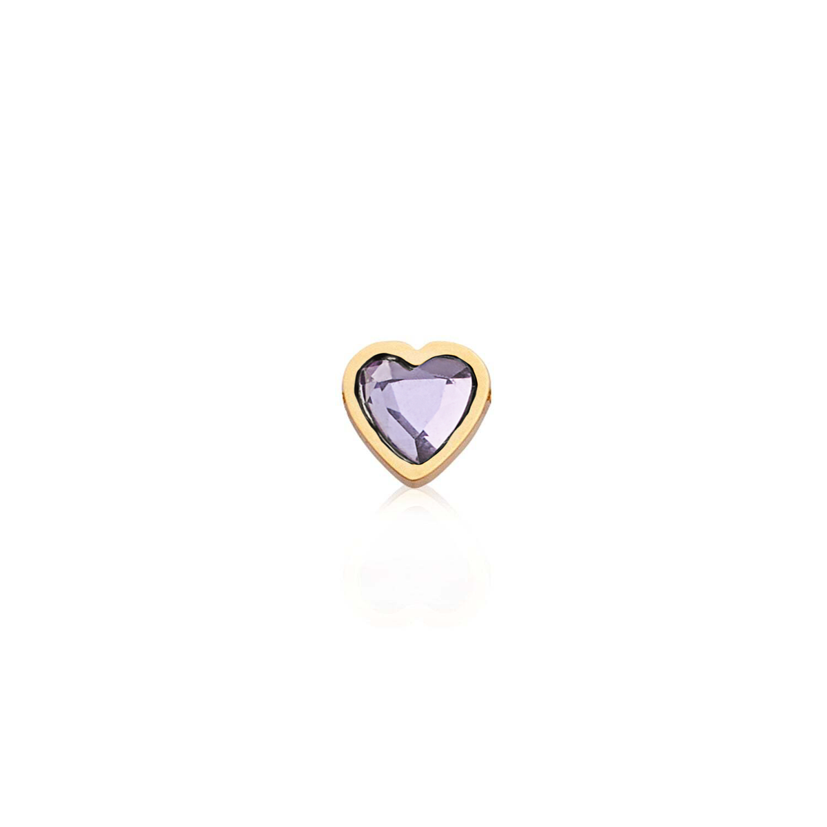 Made Mine Mini Heart Birthstone Bracelet (Gold)