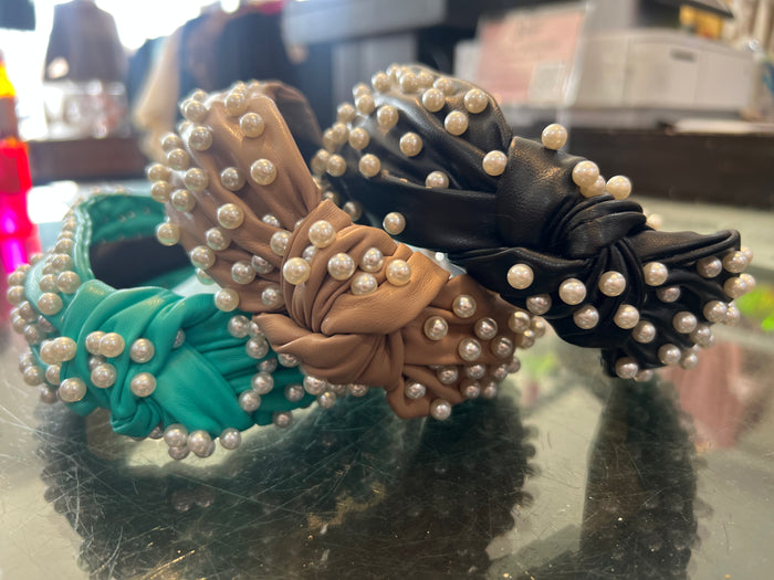 Pearl and Vinyl Headband