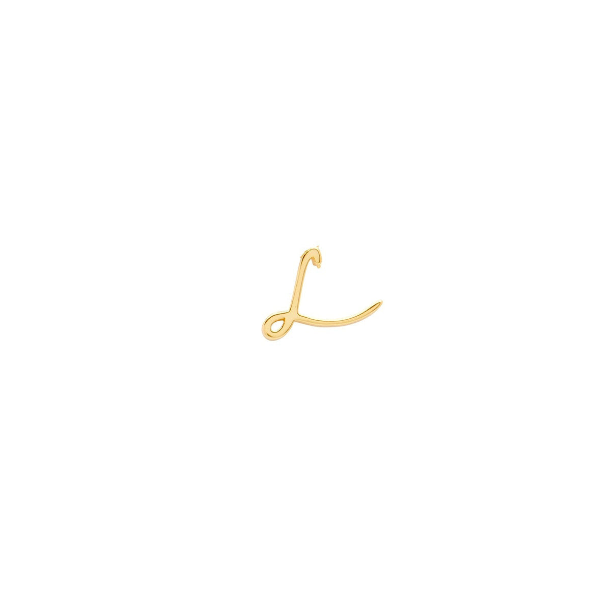 Signature Initial Stud Earring (Gold)