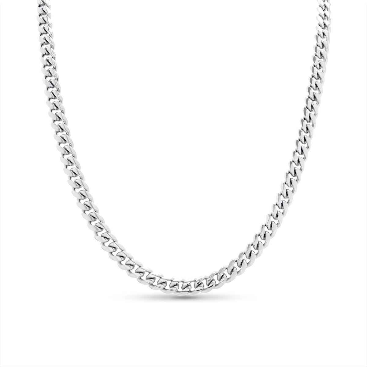 Curb Chain Necklace (Silver)