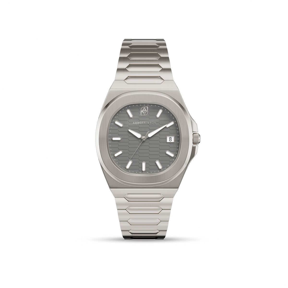 Knightsbridge 40 Charcoal Sports Watch (Silver)