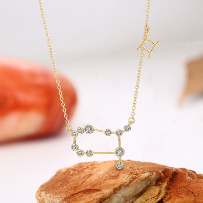 18K Gold Plated Zodiac Constellation Necklace