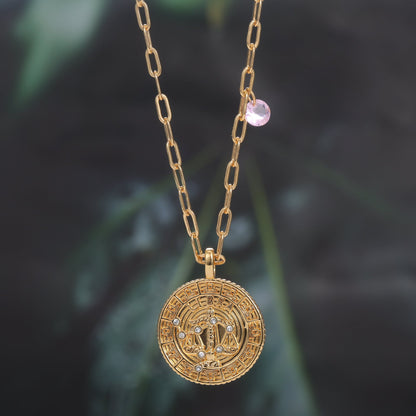 18K Gold Plated Zodiac Birth Coin