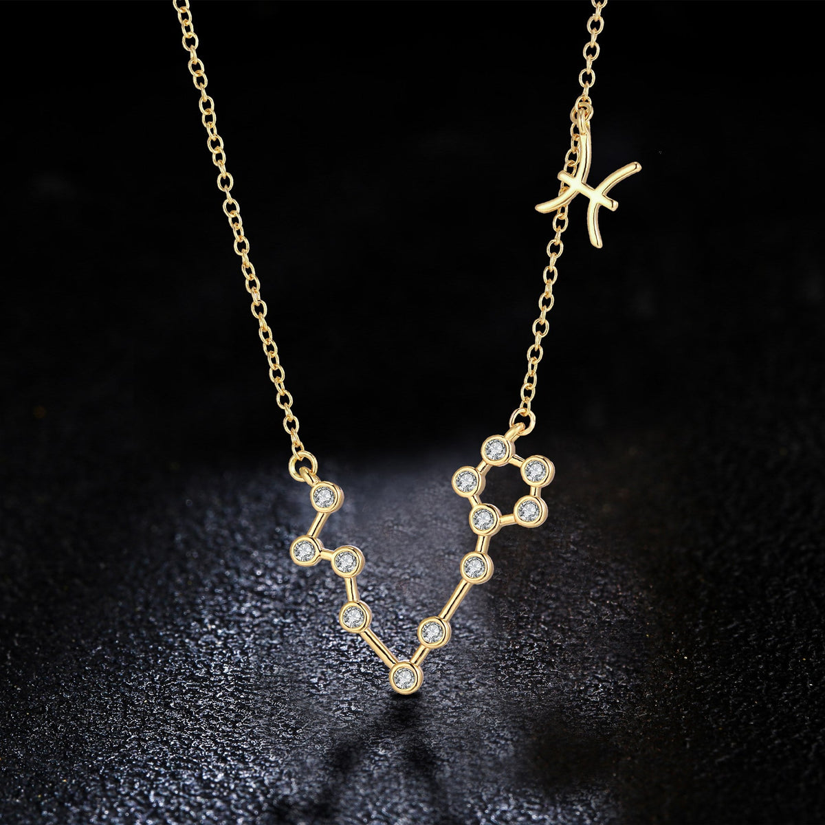 18K Gold Plated Zodiac Constellation Necklace