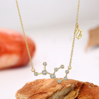 18K Gold Plated Zodiac Constellation Necklace