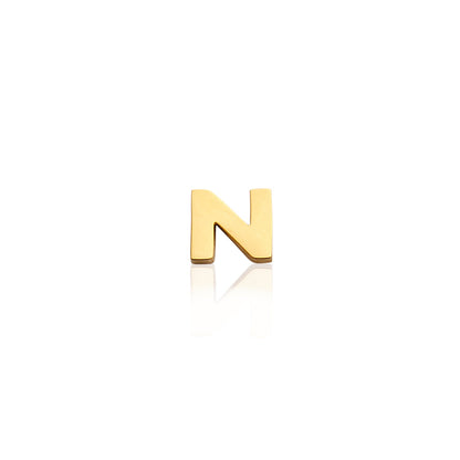Made Mine Charms - Block Initial Charm (Gold)
