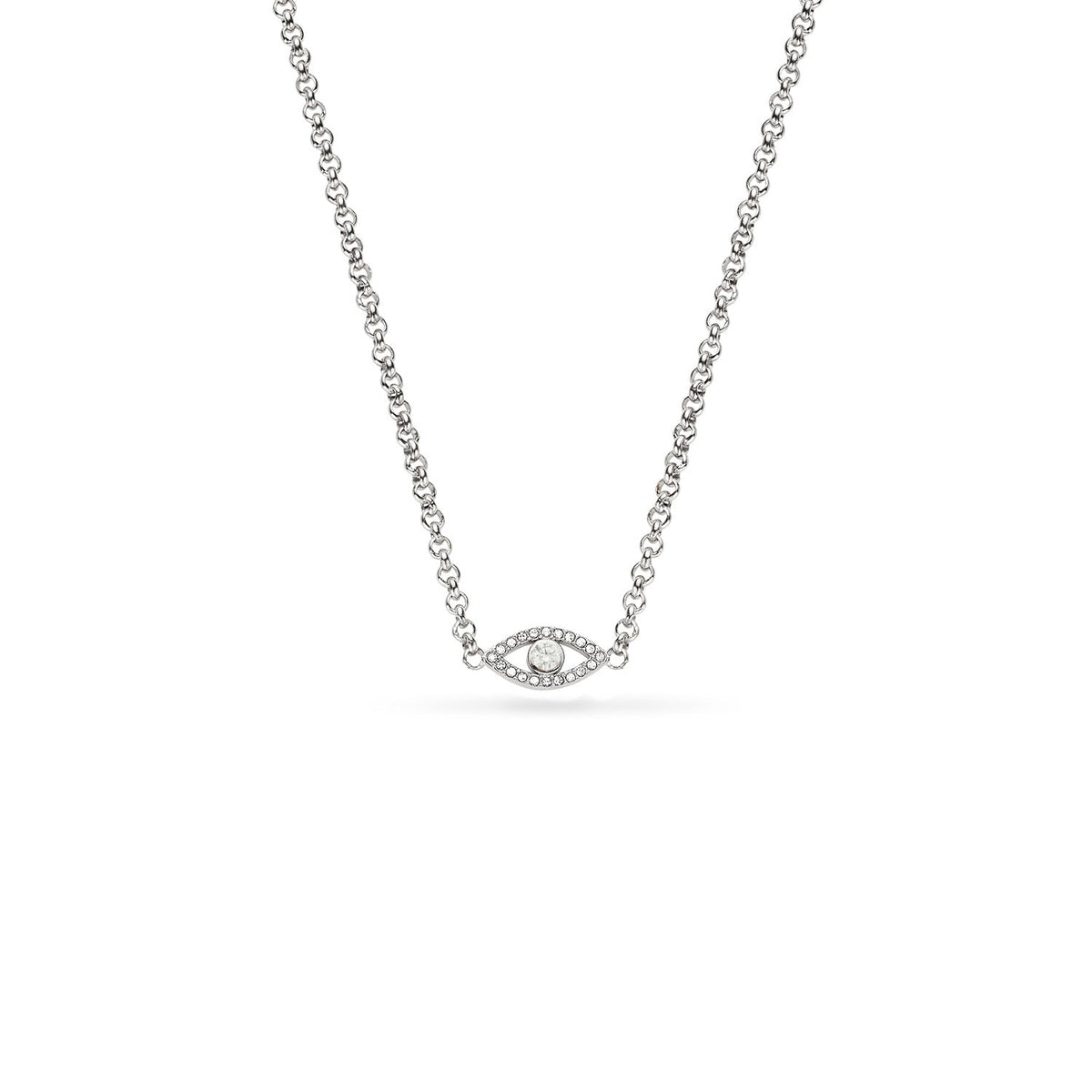 Custom Evil Eye Necklace (Silver)