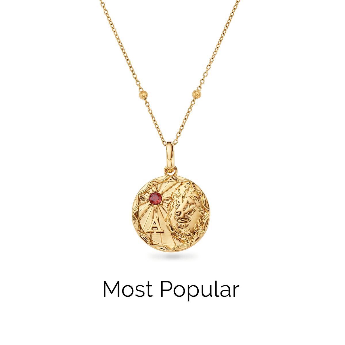 Layering Sphere Chain Necklace (Gold)