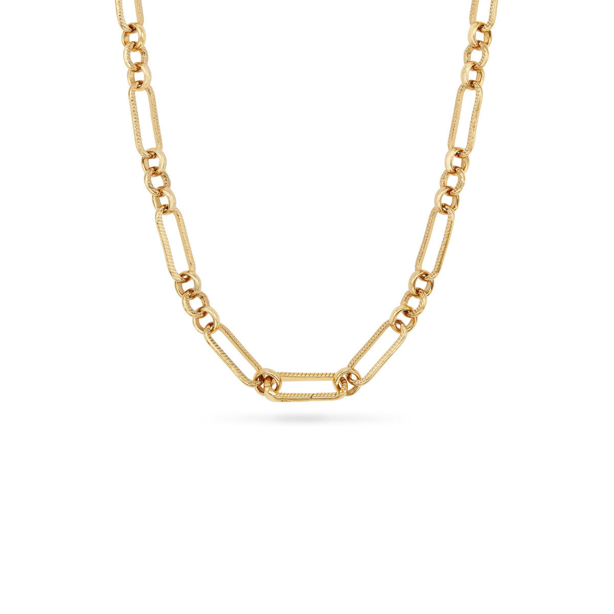 Green Quartz Heart Necklace (Gold)
