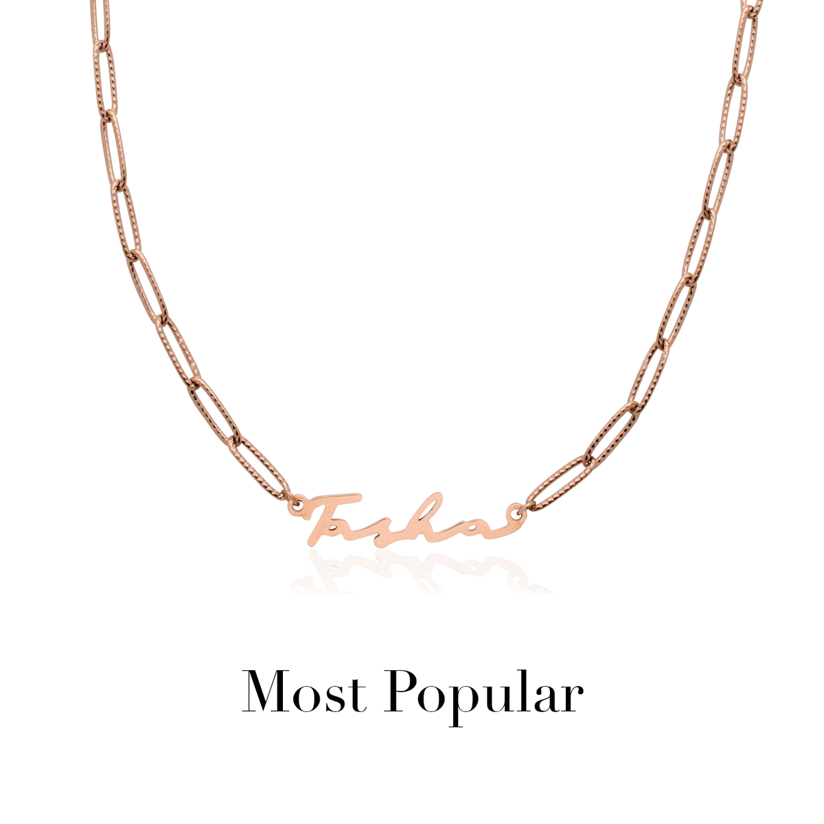 Signature Name Necklace (Rose Gold)