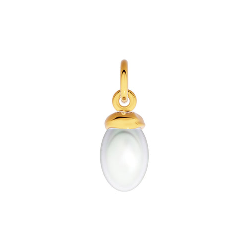 Made Mine Fine Charm - Organic Pearl (Gold)